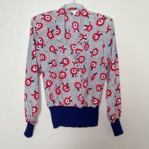 Women's vintage patterned blouse